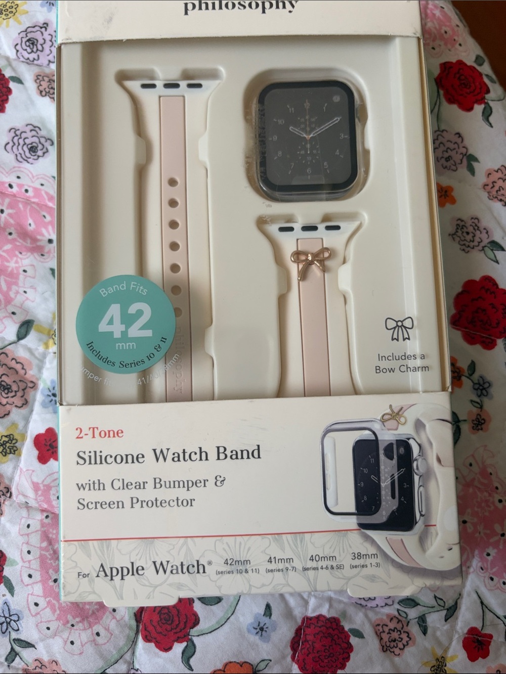 Apple sport loop-and philosophy Two-Tone Blush Silicone strap